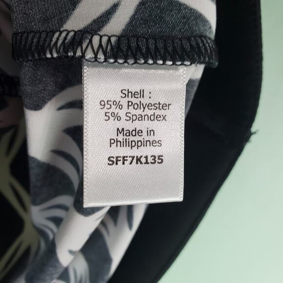 41 Hawthorn Womens Black White Geometric Long Sleeve Blouse Top Size Large - Picture 5 of 6